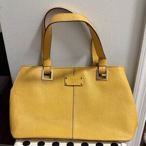 Kate Spade Sunny Yellow pebbled leather Tote/Purse
